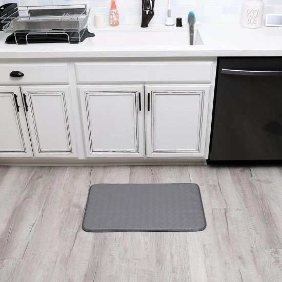Shop quality Kittrich Stephan Roberts Anti-Fatigue Kitchen Faux Leather Non-Skid Cushioned Comfort Mat, 18" x 30", Grey in Kenya from vituzote.com Shop in-store or online and get countrywide delivery!