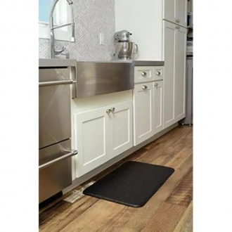 Kittrich Stephan Roberts Home Anti-Fatigue Faux Leather Kitchen Comfort Mat - Black Crocodile,  18 x 30 cm