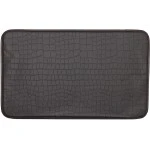 Kittrich Stephan Roberts Anti-Fatigue Kitchen Faux Leather Non-Skid Cushioned Comfort Mat, 18" x 30", Crocodile Dark Brown