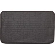 Kittrich Stephan Roberts Anti-Fatigue Kitchen Faux Leather Non-Skid Cushioned Comfort Mat, 18" x 30", Crocodile Dark Brown