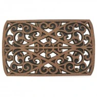 Kittrich Stephan Roberts Recycled Rubber Doormat Eco-Friendly Decorative Floor Mat, 18'' x 30'', Coconut Shell