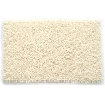Kittrich Stephen Roberts Chenille Bath Non-Slip Ultra Soft Plush Mat, 21'' x 34'', Cream