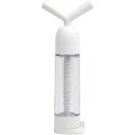 Chef'n GarlicMachine Garlic Press, Handheld Twist Garlic Crusher, White