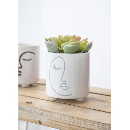 KitchenCraft Mini Ceramic Planter with Abstract Face Design, KCAFPLANTER Shop quality KitchenCraft Mini Ceramic Planter with Abstract Face Design in Kenya from vituzote.com Shop in-store or online and get countrywide delivery!