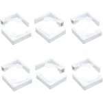 Kitchen Craft Adjustable Plastic Tablecloth Clips, White (Pack of 6)