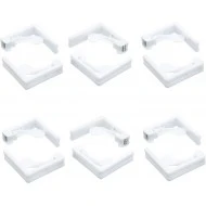 Kitchen Craft Adjustable Plastic Tablecloth Clips, White (Pack of 6)