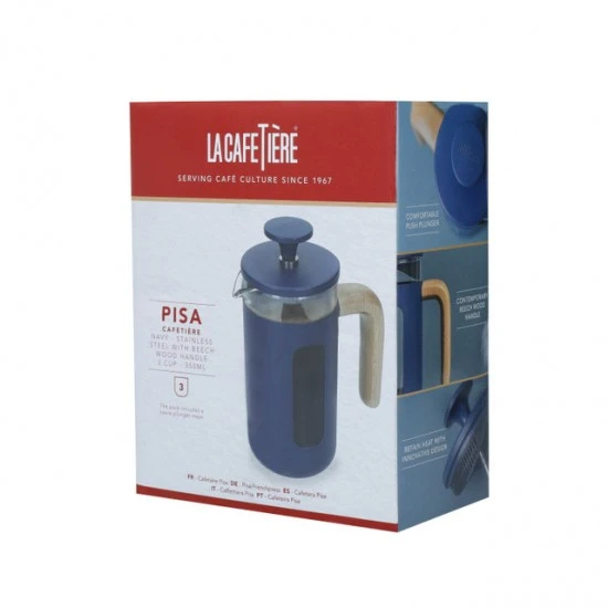La Cafetière Pisa 3-Cup Cafetiere, 350ml , Navy, LCPISA3CPNVY Shop quality La Cafetière Pisa 3-Cup Cafetiere, 350ml , Navy in Kenya from vituzote.com Shop in-store or online and get countrywide delivery!