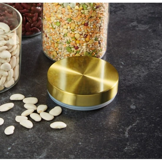 MasterClass Airtight Medium Glass Food Storage Jar with Brass Lid,1 Litre (1.75 Pints), MCCANMEDCOP Shop quality MasterClass Airtight Medium Glass Food Storage Jar with Brass Lid,1 Litre (1.75 Pints) in Kenya from vituzote.com Shop in-store or online and get countrywide delivery!