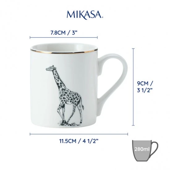 Mikasa Giraffe Straight-Sided Porcelain Mug, 280ml, MKCANGIRAFFE Shop quality Mikasa Giraffe Straight-Sided Porcelain Mug, 280ml in Kenya from vituzote.com Shop in-store or online and get countrywide delivery!