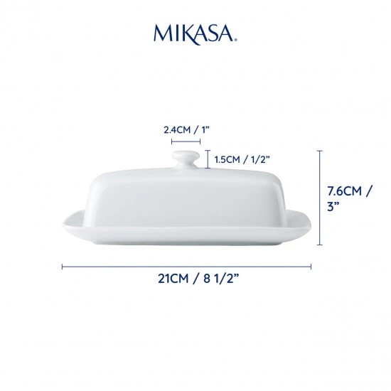 Shop quality Mikasa Chalk Porcelain Butter Dish, 21cm, White in Kenya from vituzote.com Shop in-store or online and get countrywide delivery!