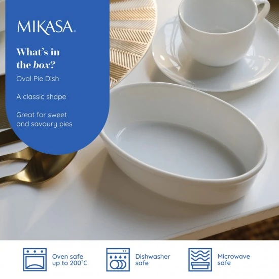 Mikasa Chalk Porcelain Oval Pie Dish, 18cm, White, MKCHPIEDISH Shop quality Mikasa Chalk Porcelain Oval Pie Dish, 18cm, White in Kenya from vituzote.com Shop in-store or online and get countrywide delivery!