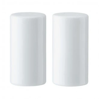 Mikasa Chalk Porcelain Salt and Pepper Shakers, 8cm, White