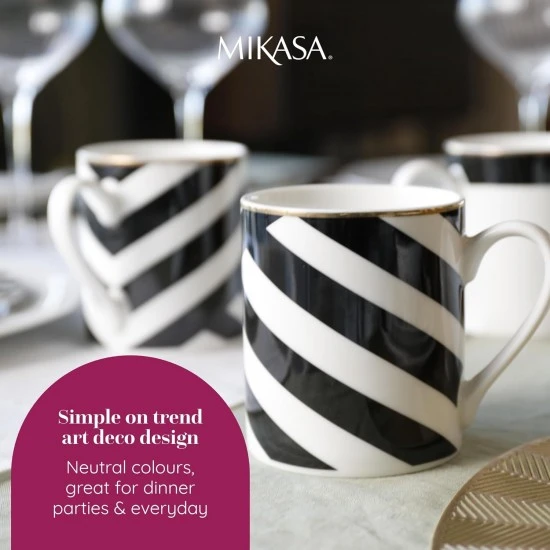 Shop quality Mikasa Luxe Deco 4-Piece Fine China Mug Set, 380ml, Gift Boxed in Kenya from vituzote.com Shop in-store or online and get countrywide delivery!