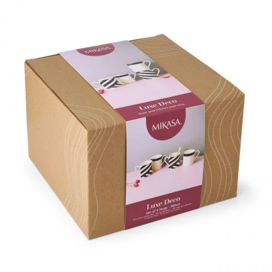 Shop quality Mikasa Luxe Deco 4-Piece Fine China Mug Set, 380ml, Gift Boxed in Kenya from vituzote.com Shop in-store or online and get countrywide delivery!