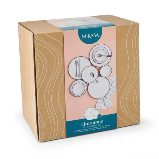 Shop quality Mikasa Limestone Porcelain 12 Piece Dinner Set, White in Kenya from vituzote.com Shop in-store or online and get countrywide delivery!