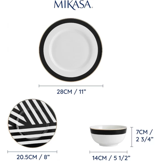 Mikasa Luxe Deco 12 Piece Fine China Dinner Set, Gift Boxed, MKLUXEDECO12PC Shop quality Mikasa Luxe Deco 12 Piece Fine China Dinner Set, Gift Boxed in Kenya from vituzote.com Shop in-store or online and get countrywide delivery!