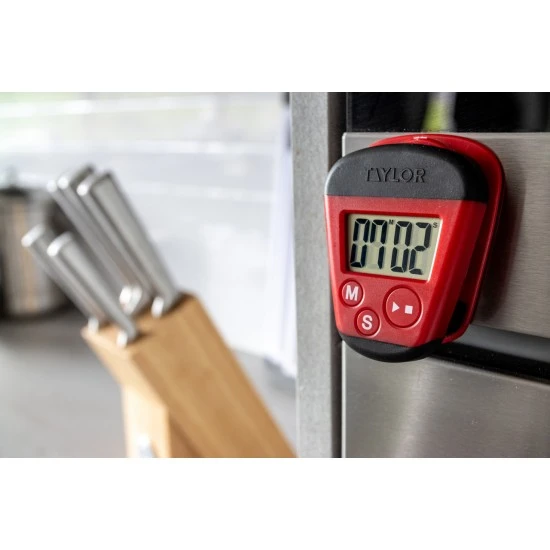 Shop quality Taylor Pro Digital Kitchen Timer with Stopwatch Function, with Clip for Notes and Magnetic Back, Portable, with Countdown Function, Red/Black in Kenya from vituzote.com Shop in-store or online and get countrywide delivery!