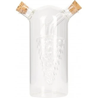 World of Flavours Italian 2 in 1 Oil & Vinegar Cruet Bottle (Outer Bottle 300 ml, Inner Bottle 50 ml)