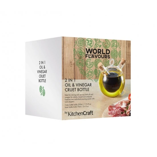 Shop quality World of Flavours Italian Round Dual Oil and Vinegar Bottle in Kenya from vituzote.com Shop in-store or online and get countrywide delivery!