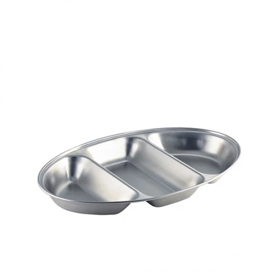 Neville GenWare Stainless Steel Three Division Oval Vegetable Dish 35cm/ 14", 12563 Shop quality Neville GenWare Stainless Steel Three Division Oval Vegetable Dish 35cm/ 14" in Kenya from vituzote.com Shop in-store or online and get countrywide delivery!