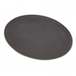 Neville Genware 31" Extra-Large Gengrip Fibreglass Oval Tray, Black ( 31 inches) 78 cm