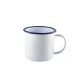 Shop quality Neville Genware Enamel Mug White with Blue Rim, 36cl/12.5oz in Kenya from vituzote.com Shop in-store or online and get countrywide delivery!