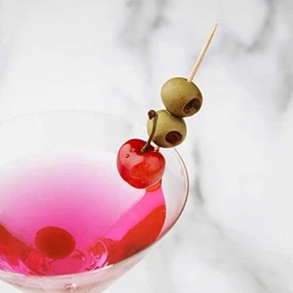 Neville Genware Wooden Cocktail Sticks, (100 pcs) 8cm/3.25"