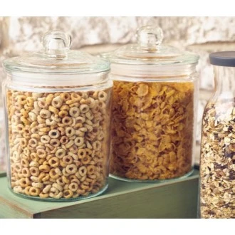 Neville GenWare Glass Biscotti Jar, 1.8 Litres