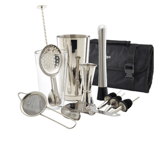 Neville Genware Cocktail Bar Kit, 12 pieces, CBK2 Shop quality Neville Genware Cocktail Bar Kit, 12 pieces in Kenya from vituzote.com Shop in-store or online and get countrywide delivery!