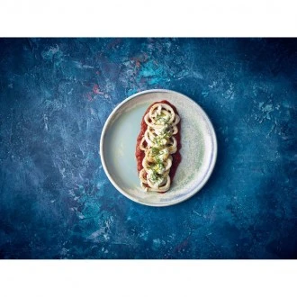 Neville Genware Terra Porcelain Seafoam Coupe Plate, 24cm 