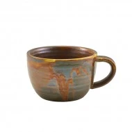 Neville Genware Terra Porcelain Rustic Copper Coffee Cup, 28.5cl/10oz 