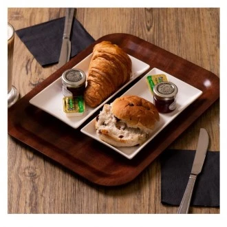 Neville Genware Darkwood Mahogany Tray 36 x 28cm