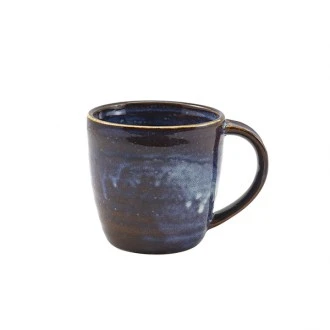 Neville Genware Terra Porcelain Aqua Blue Mug, 300ml /30cl/10.5oz