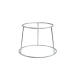 Neville GenWare Silver Anti-Slip Round Buffet Riser, 18cm