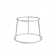 Neville GenWare Silver Anti-Slip Round Buffet Riser, 18cm