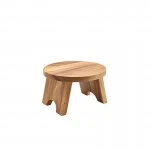 Neville Genware Acacia Wood Round Buffet Riser, 25cm 