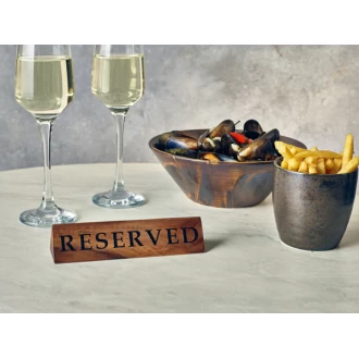 Neville GenWare Acacia Wood Reserved Sign