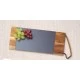 Artesà Wooden Tray with Leather Strap and Removable Slate Serving Platter, 47 x 16 cm (18.5" x 6½"), Metallic/Brown, ARTSERVLEATH Shop quality Artesà Wooden Tray with Leather Strap and Removable Slate Serving Platter, 47 x 16 cm (18.5" x 6½"), Metallic/Brown in Kenya from vituzote.com Shop in-store or online and get countrywide delivery!