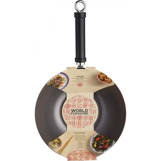 World Of Flavours Oriental Carbon Steel Non-Stick Phenolic Handled Wok, 36cm, KCOR4 Shop quality World Of Flavours Oriental Carbon Steel Non-Stick Phenolic Handled Wok, 36cm in Kenya from vituzote.com Shop in-store or online and get countrywide delivery!