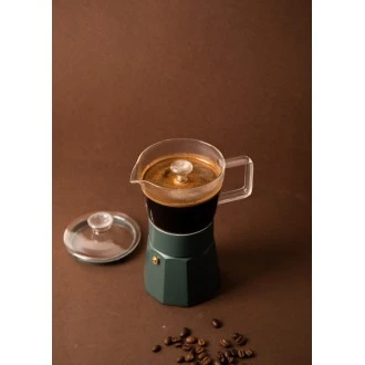 La Cafetière Verona Glass Espresso Maker - 6 Cup, Green