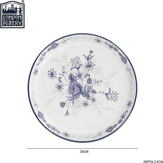 London Pottery Blue Rose Cake Plate, Ceramic, Almond Ivory / Blue, 20 cm, LPBRCPLATEBLU Shop quality London Pottery Blue Rose Cake Plate, Ceramic, Almond Ivory / Blue, 20 cm in Kenya from vituzote.com Shop in-store or online and get countrywide delivery!