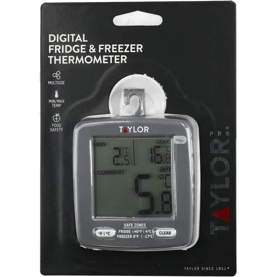 Taylor Pro Freezer Thermometer, Energy Saving, Current-Min-Max Temperature Display, -4°F to -140°F Range, TYPTHDIGFF Shop quality Taylor Pro Freezer Thermometer, Energy Saving, Current-Min-Max Temperature Display, -4°F to -140°F Range in Kenya from vituzote.com Shop in-store or online and get countrywide delivery!