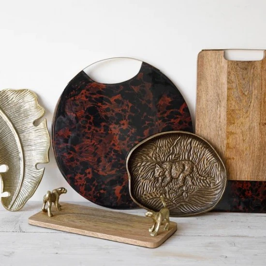 Shop quality Artesà Mango Wood Rectangular Serving Platter with Leopard Handles in Kenya from vituzote.com Shop in-store or online and get countrywide delivery!