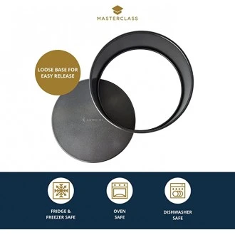 Master Class Non-Stick Deep Round Cake Tin with Loose Base - 25 cm (10 inch)