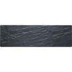 KitchenCraft Rectangular Melamine Slate-Effect Food Serving Platter, 53 cm x 16 cm (21" x 6½")