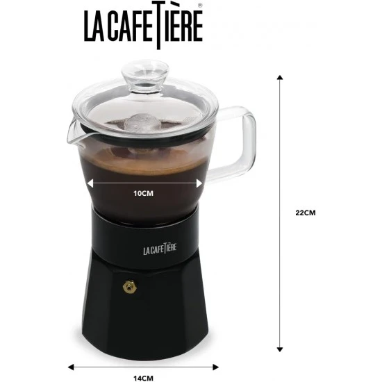 La Cafetière Verona Glass Espresso Maker-6-Cup, Black, LCSTES6CGLBLK Shop quality La Cafetière Verona Glass Espresso Maker-6-Cup, Black in Kenya from vituzote.com Shop in-store or online and get countrywide delivery!