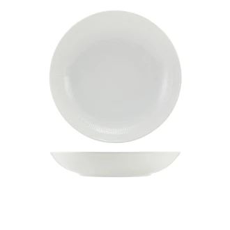 Neville Genware Incise Porcelain Solara Coupe Bowl 23cm