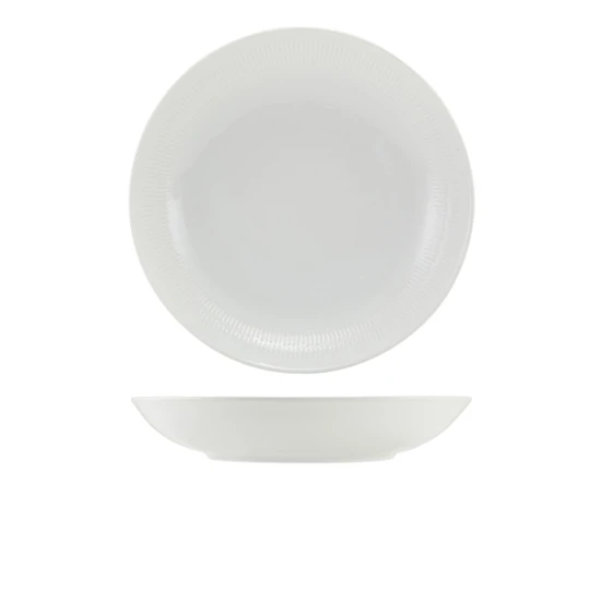 Neville Genware Incise Porcelain Solara Coupe Bowl 23cm