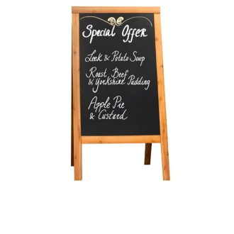 Neville Genware Sandwich A-Board 70X120cm Teak