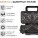 Shop quality Tower Deep Filled Sandwich Maker with Non-Stick Coated Plate and Automatic Temperature Control, 900 Watts, Rose Gold in Kenya from vituzote.com Shop in-store or online and get countrywide delivery!